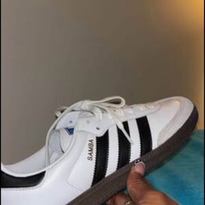 Adidas Samba White Black Sneakers